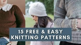 15 Stunning & Free Knitting Patterns for All Skill Levels