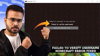 Failed to verify Username Minecraft (100% working Solution) | Tango Bhai