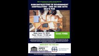 Subcontracting in Government Market