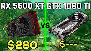 RX 5600 XT vs GTX 1080 Ti (5 Games + Power + Temps)