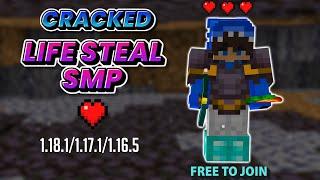 CRACKED MINECRAFT LIFESTEAL SMP | 1.18/1.17/1.16 | CLAN WARS | CRAFT HEARTS | INDIA