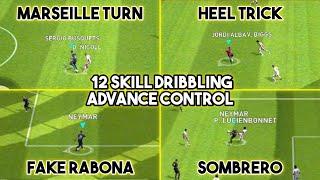 12 Type of Skill Dribbling Tutorial (Advance Control) Pes 2021 Mobile