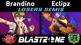 Brandino (Pokemon Trainer) vs Eclipz (Falco) Blast Zone 116 LOSERS SEMIS