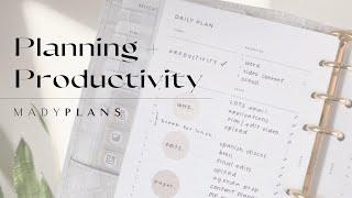 Productive Planning Tips + Ideas  | MadyPlans