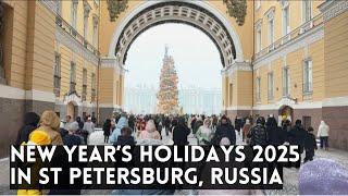 A New Year’s Holidays 2025 in St Petersburg, Russia