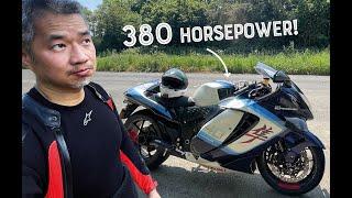 Riding a £50,000 supercharged Hayabusa on the ROAD