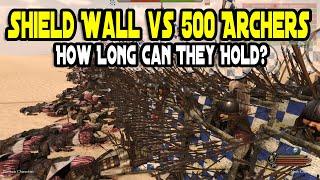 Mount & Blade 2: Bannerlord Shield Wall vs 500 Archers How Long Can They Hold?