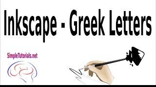 Inkscape Greek Letters and Unicode