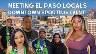 Meeting Locals at Locomotives Soccer Game in Downtown El Paso Texas Chihuahua Stadium