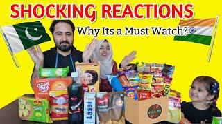 Pakistani Couple Tries Indian Snacks for the First Time | Funny Reactions & Ratings!