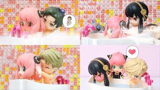 Anya being washed by Damian【SPY×FAMILY】【Stop motion】【Nendoloid】