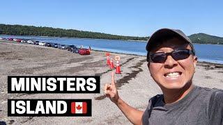 THIS BAY OF FUNDY ROAD DISAPPEARS TWICE A DAY | Ministers Island, New Brunswick