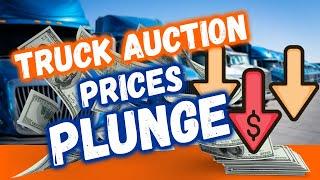CRASHING Auction Prices Used Trucks & Trailer Market! (Big Rig Boom is Finally Declining)