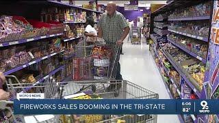 Firework sales booming in Cincinnati area ahead of July 4th