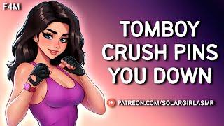 Tomboy Friend Pins You Down | Wrestling Turns Into Kissing | Soft Dom GF ASMR Comfort Sleep Aid F4M