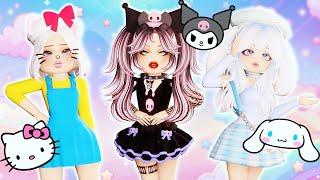 ¡SÓLO PUEDES VESTIRTE DE KITTY, KUROMI Y PERSONAJES DE SANRIO EN DRESS TO IMPRESS!  #teamgritón