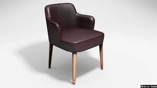 Blender. Modeling leather chair.