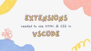 Visual Studio Code (VS Code) Extensions for HTML & CSS | #Shorts