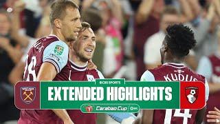 West Ham vs. Bournemouth: Extended Highlights | Carabao Cup | CBS Sports Golazo