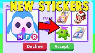 Trading for NEW STICKERS in Adopt Me!