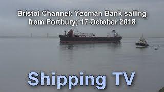 Yeoman Bank sails from Portbury, 17 October 2018