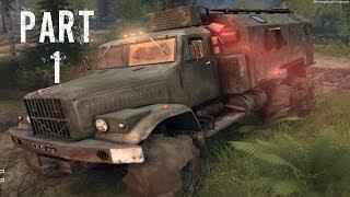 Spintires Gameplay Walkthrough Part 1 - All Terrain Winch Work (PC)