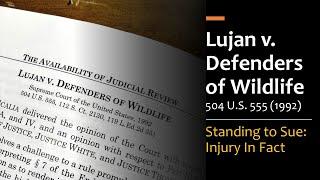 Lujan v. Defenders of Wildlife - Standing to Sue