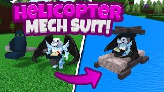 Hidden HELICOPTER Mech Suit!! - Build A Boat For Treasure!