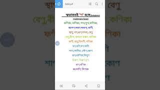 স্বভাবতই ণ বসে এরূপ শব্দ মনে রাখার টেকনিক