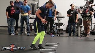 MOVE LIKE VASYL LOMACHENKO! LOMACHENKO'S FULL FOOTWORK WORKOUT!