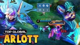 EXP LANE! Arlott Best Build 2024 [ Arlott Top Global Gameplay ] Mobile Legends