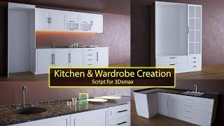 Kitchen & Wardrobe Creation - 3Dsmax Script