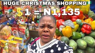 MARKET VLOG: THE WORTH OF N350,000($335) FOOD ITEMS IN LAGOS IDUMOTA MARKET RIGHT NOW.