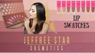 JEFFREE STAR MINI NUDE LIP BUNDLE LIP SWATCHES