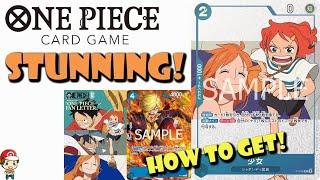 Stunning New One Piece Promo Cards Revealed! Sanji Gets Better! Girl Loves Nami (One Piece TCG News)