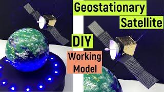 Geostationary satellite working model - geostationary satellite - satellite working model making