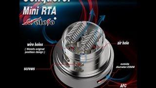 Conqueror mini RTA Quick look M vapes