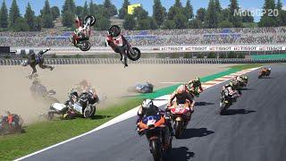 MotoGP 20 Big Crashes #6 (HD)