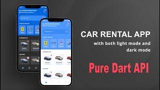 Built Apps Using Pure Dart API | Flutter & BLoC | Car Rental App