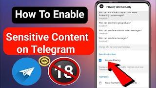 How to Enable Sensitive Content on Telegram [Android & iPhone]