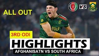 AFGHANISTAN VS SOUTH AFRICA 3RD ODI 2024 MATCH HIGHLIGHTS | AFG VS SA