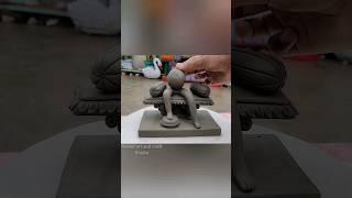 🪷Eco friendly Ganesha Idol making at home #ganpati #ganeshchaturthispecial #trendingshorts #viral