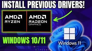 How to Install or Rollback to Previous AMD Drivers & Downgrade to Older AMD Driver Version (2024)