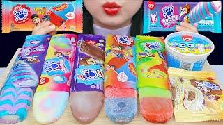 ASMR PADDLE POP ICE CREAM  PADDLE POP UPIN & IPIN, MINIONS, TWISTER, CHOCO MAGMA, TRICO, RAINBOW