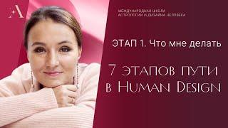 Этап 1. ЧТО МНЕ ДЕЛАТЬ. 7 этапов пути в Human design.