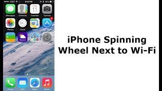 Spinning wheel next to Wi-Fi on iPhone X, 8, 8 Plus, 7, 7 Plus, 6, 6s, 6 Plus, 5 (Fixed)