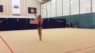 Veronica Portnov Hoop 9 Level, Rhythmic Qualifier 2018