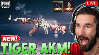 MAXING NEW ROARING TIGER AKM SKIN! Best Squad Gameplay  PUBG MOBILE