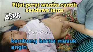 pijat perut wanita cantik dan montok