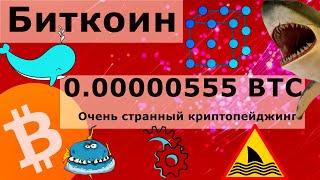 Биткоин Киты ставок на рост Больше 0.00000555 BTC Очень странный криптопейджинг